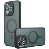 Husa pentru Motorola Razr 60, Techsuit PureFrost MagSafe, negru frost