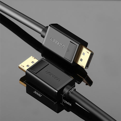 Cablu audio UGREEN Video Cable DP102 (10211), DP to DP, Universal, pentru Laptop, TV, High Definition, 4K@60Hz, 1.2V, 2m, negru