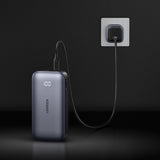 Baterie externa UGREEN PB502 (25185), Incarcare rapida, cu Afisaj digital, 10000mAh, USB, Type-C, 30W, 5V/3A, gri