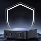 Statie de incarcare UGREEN Nexode CD328 (90928), cu Cablu, USB, 3x Type-C, GaN II, 4in1, Incarcare rapida, 100W, 2m, gri