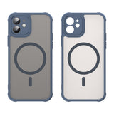 Husa pentru iPhone 12, Techsuit HaloFrost II MagSafe, bleumarin