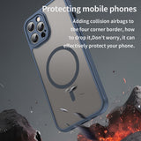 Husa pentru iPhone 12 Pro, Techsuit HaloFrost II MagSafe, bleumarin