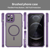 Husa pentru iPhone 12 Pro, Techsuit HaloFrost II MagSafe, mov
