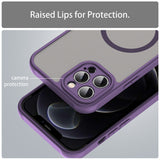 Husa pentru iPhone 12 Pro, Techsuit HaloFrost II MagSafe, mov