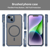 Husa pentru iPhone 13, Techsuit HaloFrost II MagSafe, bleumarin