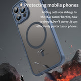 Husa pentru iPhone 13 Pro, Techsuit HaloFrost II MagSafe, bleumarin