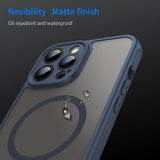 Husa pentru iPhone 13 Pro, Techsuit HaloFrost II MagSafe, bleumarin