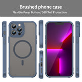 Husa pentru iPhone 13 Pro Max, Techsuit HaloFrost II MagSafe, bleumarin