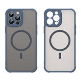 Husa pentru iPhone 13 Pro Max, Techsuit HaloFrost II MagSafe, bleumarin