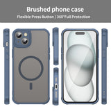 Husa pentru iPhone 14 Plus, Techsuit HaloFrost II MagSafe, bleumarin
