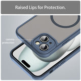 Husa pentru iPhone 14 Plus, Techsuit HaloFrost II MagSafe, bleumarin