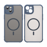 Husa pentru iPhone 14 Plus, Techsuit HaloFrost II MagSafe, bleumarin