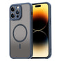Husa pentru iPhone 14 Pro, Techsuit HaloFrost II MagSafe, bleumarin