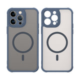 Husa pentru iPhone 14 Pro Max, Techsuit HaloFrost II MagSafe, bleumarin
