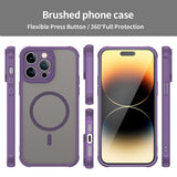 Husa pentru iPhone 14 Pro Max, Techsuit HaloFrost II MagSafe, mov