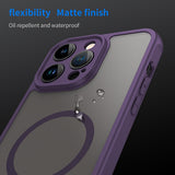 Husa pentru iPhone 14 Pro Max, Techsuit HaloFrost II MagSafe, mov