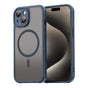 Husa pentru iPhone 15, Techsuit HaloFrost II MagSafe, bleumarin