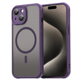 Husa pentru iPhone 15, Techsuit HaloFrost II MagSafe, mov