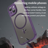Husa pentru iPhone 15, Techsuit HaloFrost II MagSafe, mov
