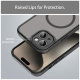 Husa pentru iPhone 15 Plus, Techsuit HaloFrost II MagSafe, mov