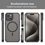 Husa pentru iPhone 15 Plus, Techsuit HaloFrost II MagSafe, mov