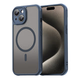 Husa pentru iPhone 15 Plus, Techsuit HaloFrost II MagSafe, bleumarin