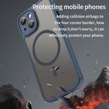 Husa pentru iPhone 15 Plus, Techsuit HaloFrost II MagSafe, bleumarin