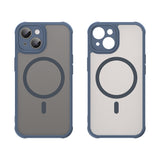 Husa pentru iPhone 15 Plus, Techsuit HaloFrost II MagSafe, bleumarin