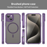 Husa pentru iPhone 15 Plus, Techsuit HaloFrost II MagSafe, mov