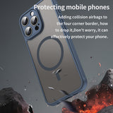 Husa pentru iPhone 15 Pro, Techsuit HaloFrost II MagSafe, bleumarin