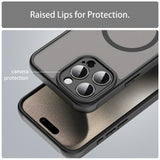Husa pentru iPhone 15 Pro Max, Techsuit HaloFrost II MagSafe, mov