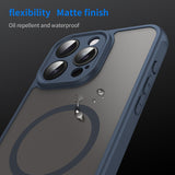 Husa pentru iPhone 15 Pro Max, Techsuit HaloFrost II MagSafe, bleumarin