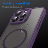 Husa pentru iPhone 15 Pro Max, Techsuit HaloFrost II MagSafe, mov
