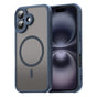 Husa pentru iPhone 16, Techsuit HaloFrost II MagSafe, bleumarin