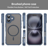 Husa pentru iPhone 16, Techsuit HaloFrost II MagSafe, bleumarin