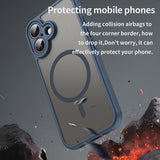 Husa pentru iPhone 16, Techsuit HaloFrost II MagSafe, bleumarin