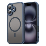 Husa pentru iPhone 16 Plus, Techsuit HaloFrost II MagSafe, bleumarin