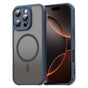 Husa pentru iPhone 16 Pro, Techsuit HaloFrost II MagSafe, bleumarin