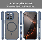 Husa pentru iPhone 16 Pro, Techsuit HaloFrost II MagSafe, bleumarin