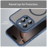 Husa pentru iPhone 16 Pro, Techsuit HaloFrost II MagSafe, bleumarin