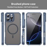 Husa pentru iPhone 16 Pro Max, Techsuit HaloFrost II MagSafe, bleumarin