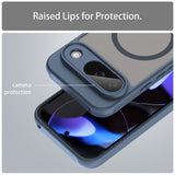 Husa pentru Google Pixel 9, Techsuit HaloFrost II MagSafe, bleumarin