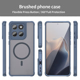 Husa pentru Motorola Edge 60 Fusion, Techsuit HaloFrost II MagSafe, bleumarin