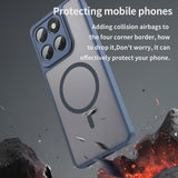 Husa pentru Motorola Edge 60 Fusion, Techsuit HaloFrost II MagSafe, bleumarin