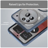 Husa pentru Nothing Phone (3a) Pro, Techsuit HaloFrost II MagSafe, bleumarin