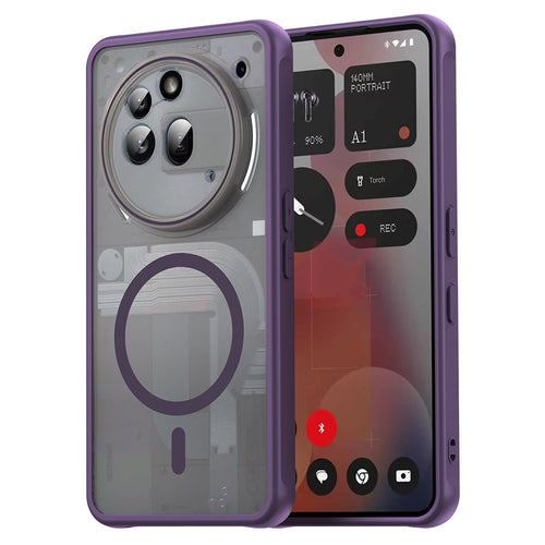 Husa pentru Nothing Phone (3a) Pro, Techsuit HaloFrost II MagSafe, mov