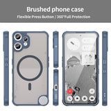 Husa pentru Nothing CMF Phone 2 Pro, Techsuit HaloFrost II MagSafe, bleumarin