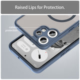 Husa pentru Nothing CMF Phone 2 Pro, Techsuit HaloFrost II MagSafe, bleumarin