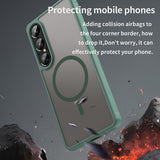 Husa pentru Sony Xperia 1 VII, Techsuit HaloFrost II MagSafe, mov