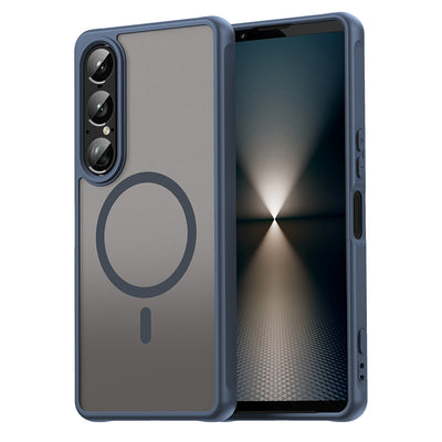 Husa pentru Sony Xperia 1 VII, Techsuit HaloFrost II MagSafe, bleumarin